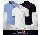 Pack of 3 Polo T-shirts Design 56